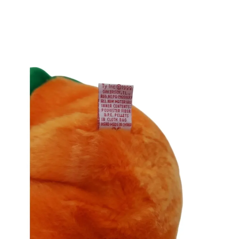 TY Beanie Buddy Vintage 1999 PUMKIN HALLOWEEN PUMPKIN 3rd Gen Plush